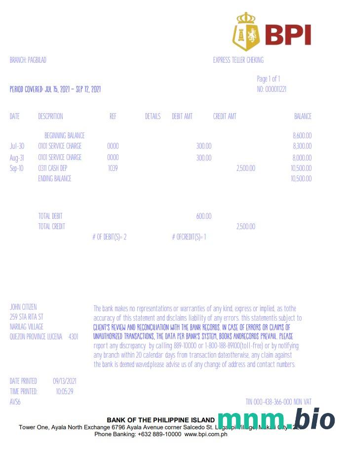 Filipiny Bank komunikacji szablon w formacie excel pdf
